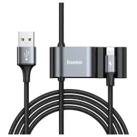 

                                    Baseus CALHZ-01 Special Lightning Data Cable with Dual USB Port for Backseat